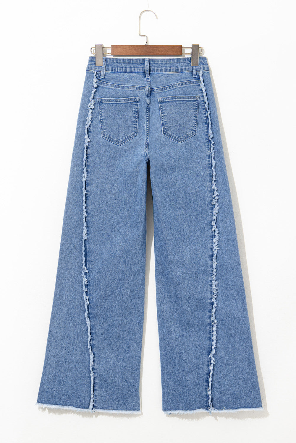 Raw Hem Flared Denim Jeans September.
