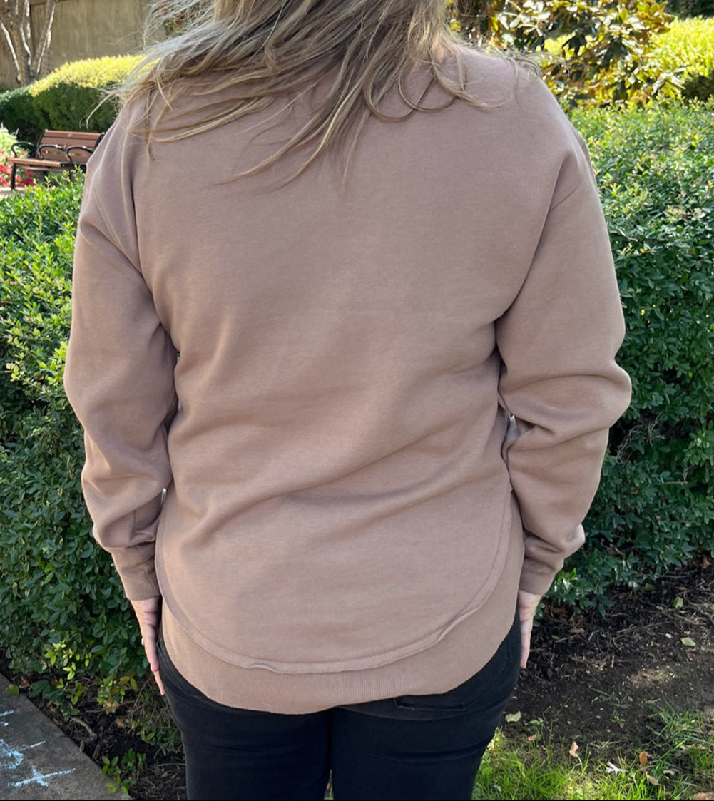 Dark Khaki GOBBLE Graphic Top LT