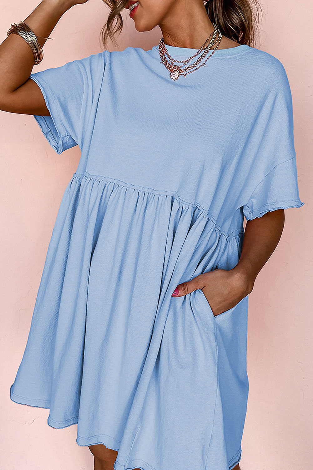 Raw Edge Babydoll Dress LT