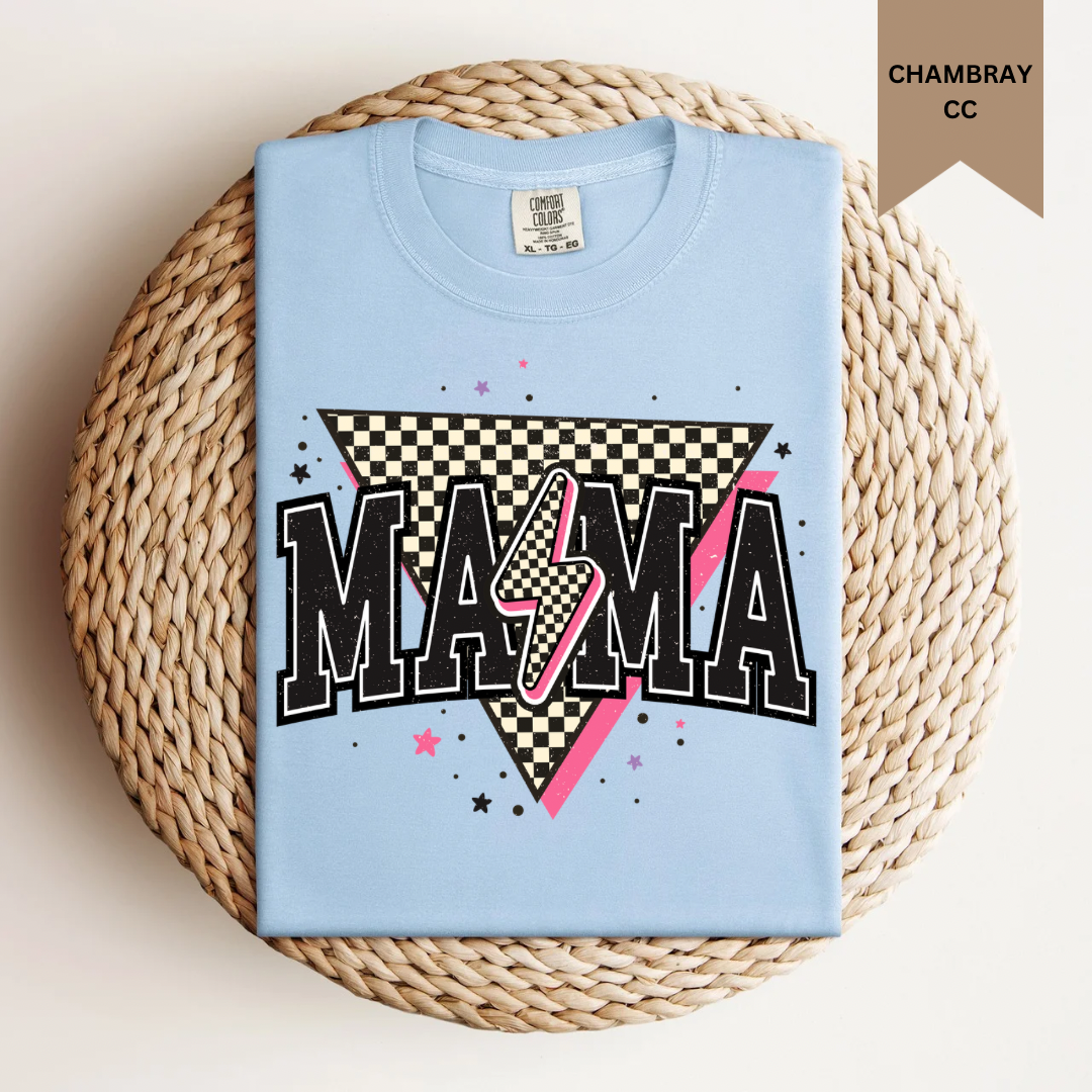 Mama Checkered Tee.