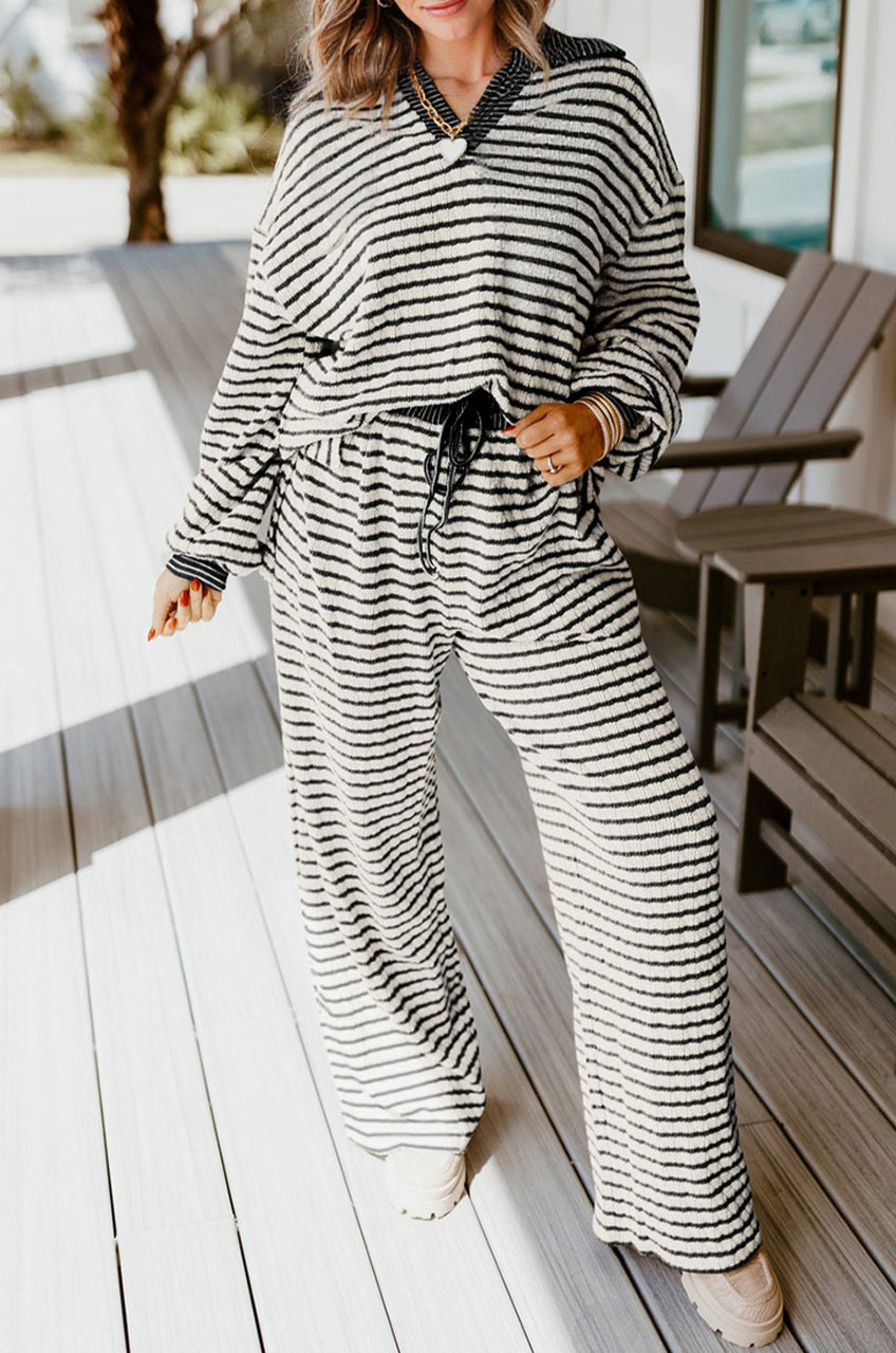 Stripe Pullover Set FB