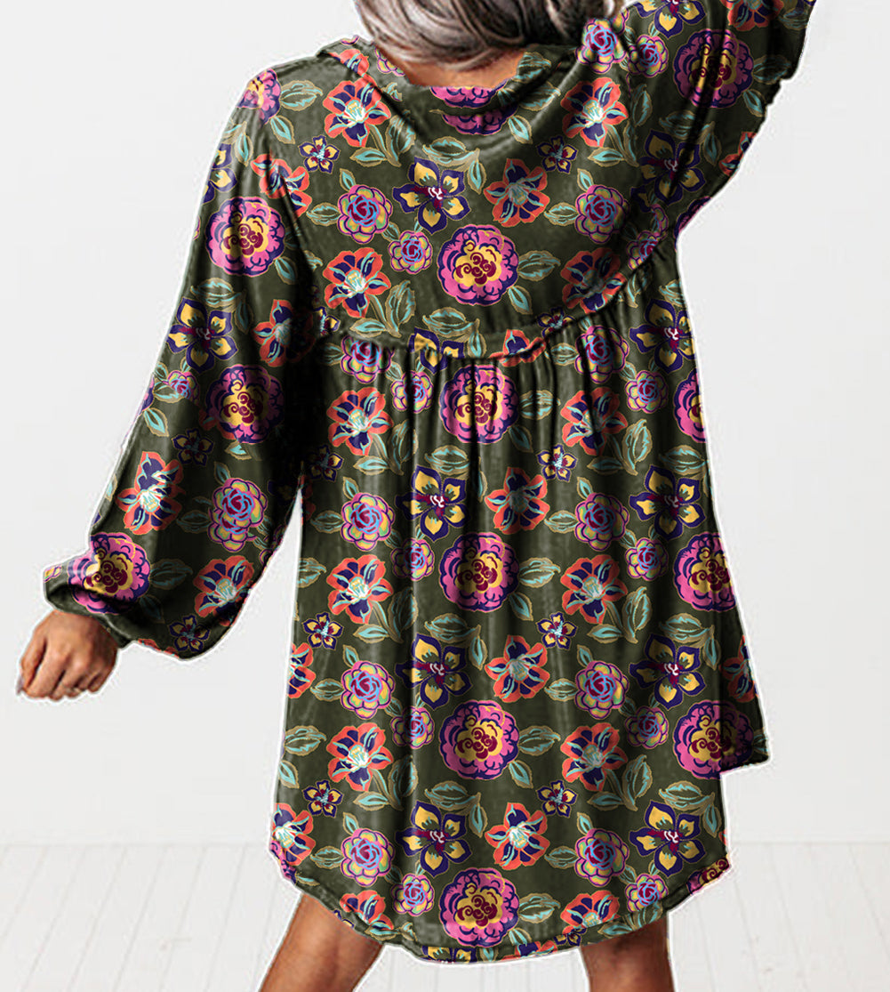 Green Floral Mini Dress September.