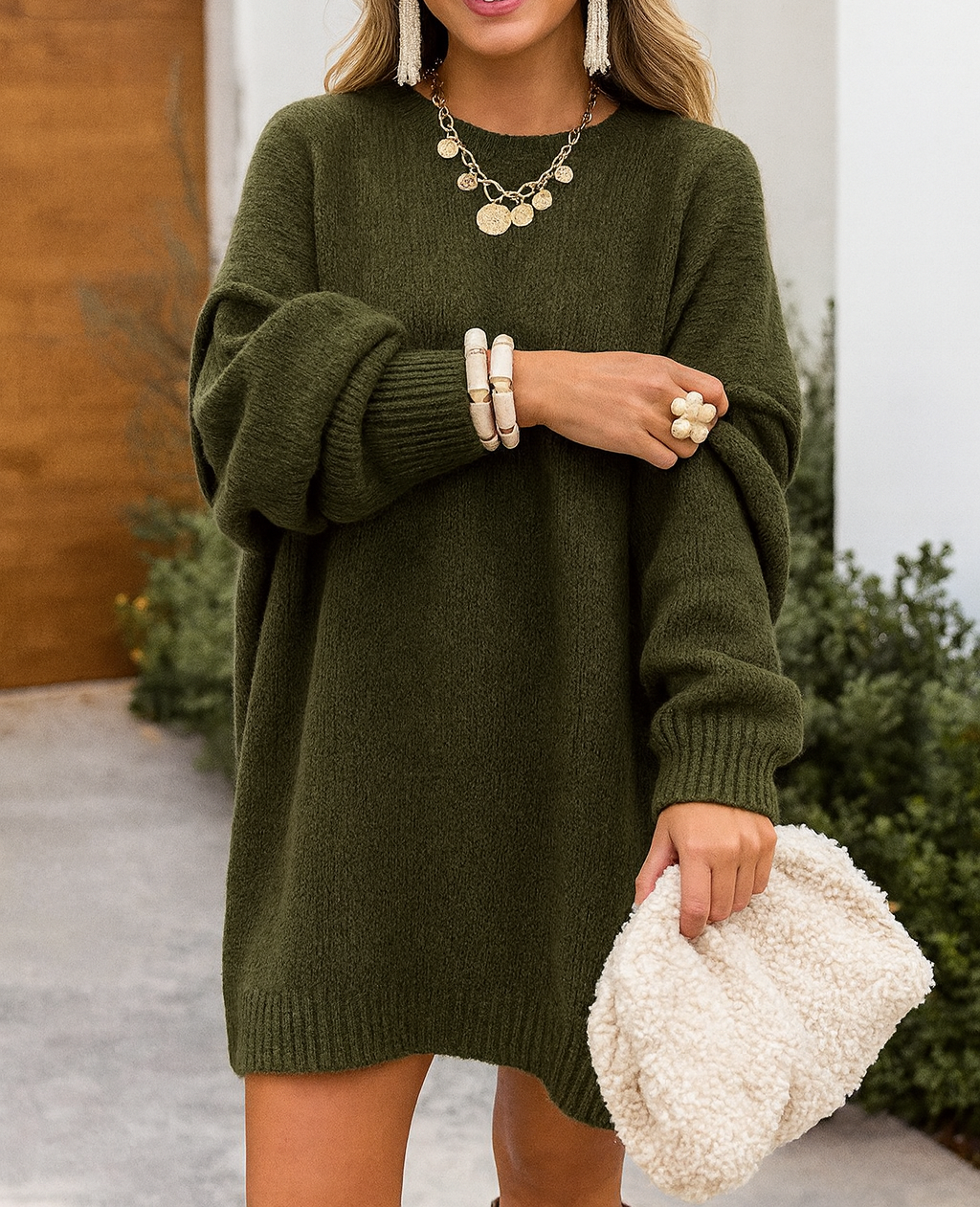 Slouchy Sweater Dress RTS