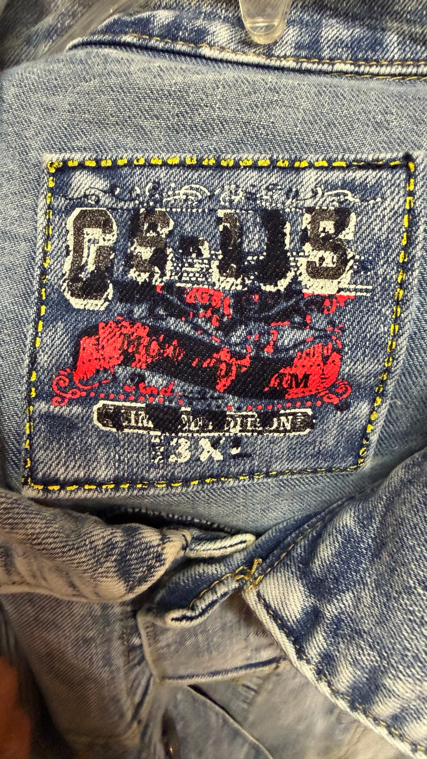 Light Acid-Wash Denim Jacket