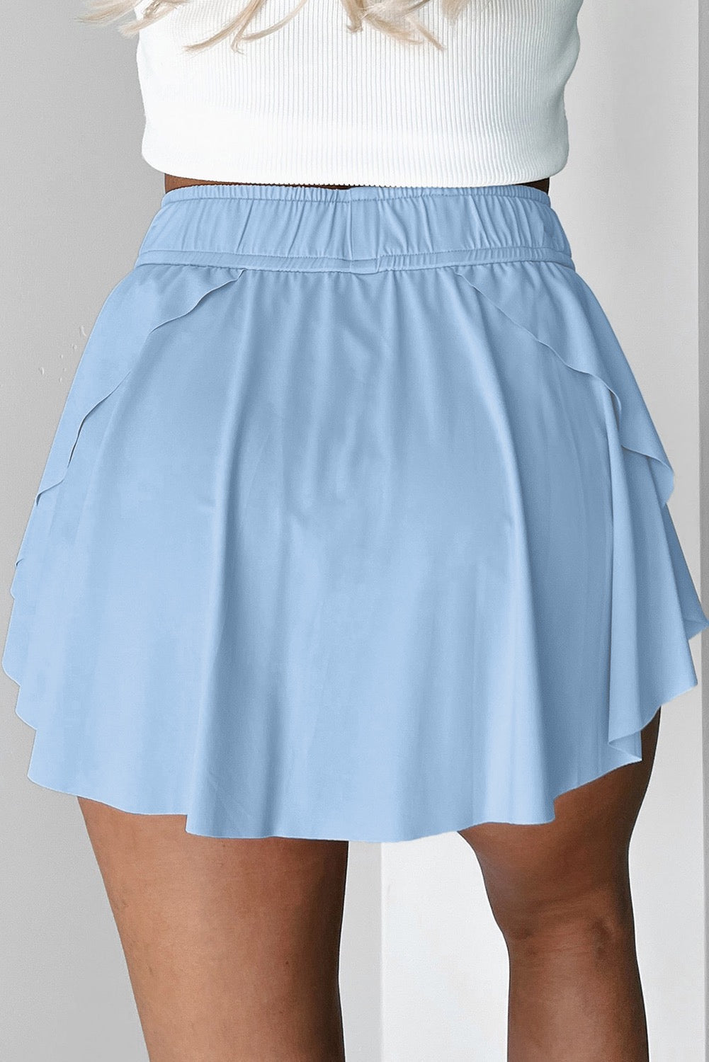 Light Blue Flowy Skort RTS