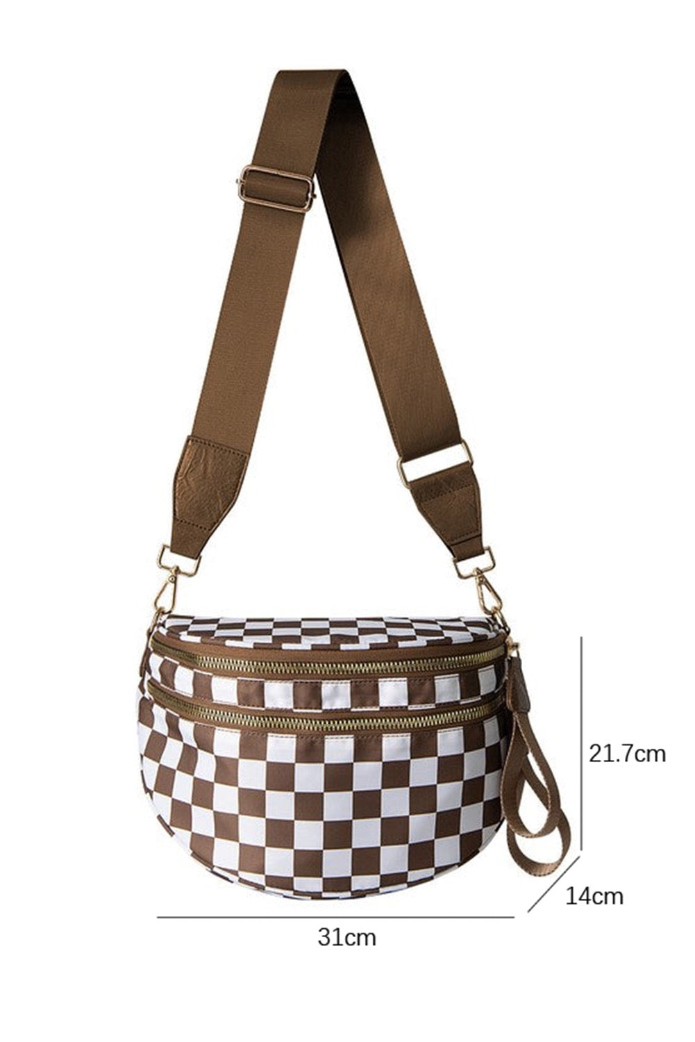 Large Checkered Crossbody Bag RTS