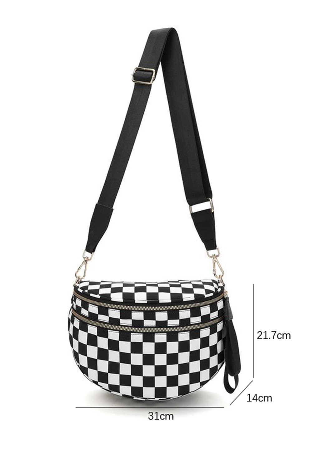 Large Checkered Crossbody Bag RTS