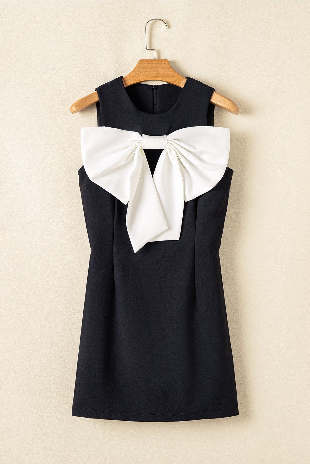 Bold Black Bow Dress RTS