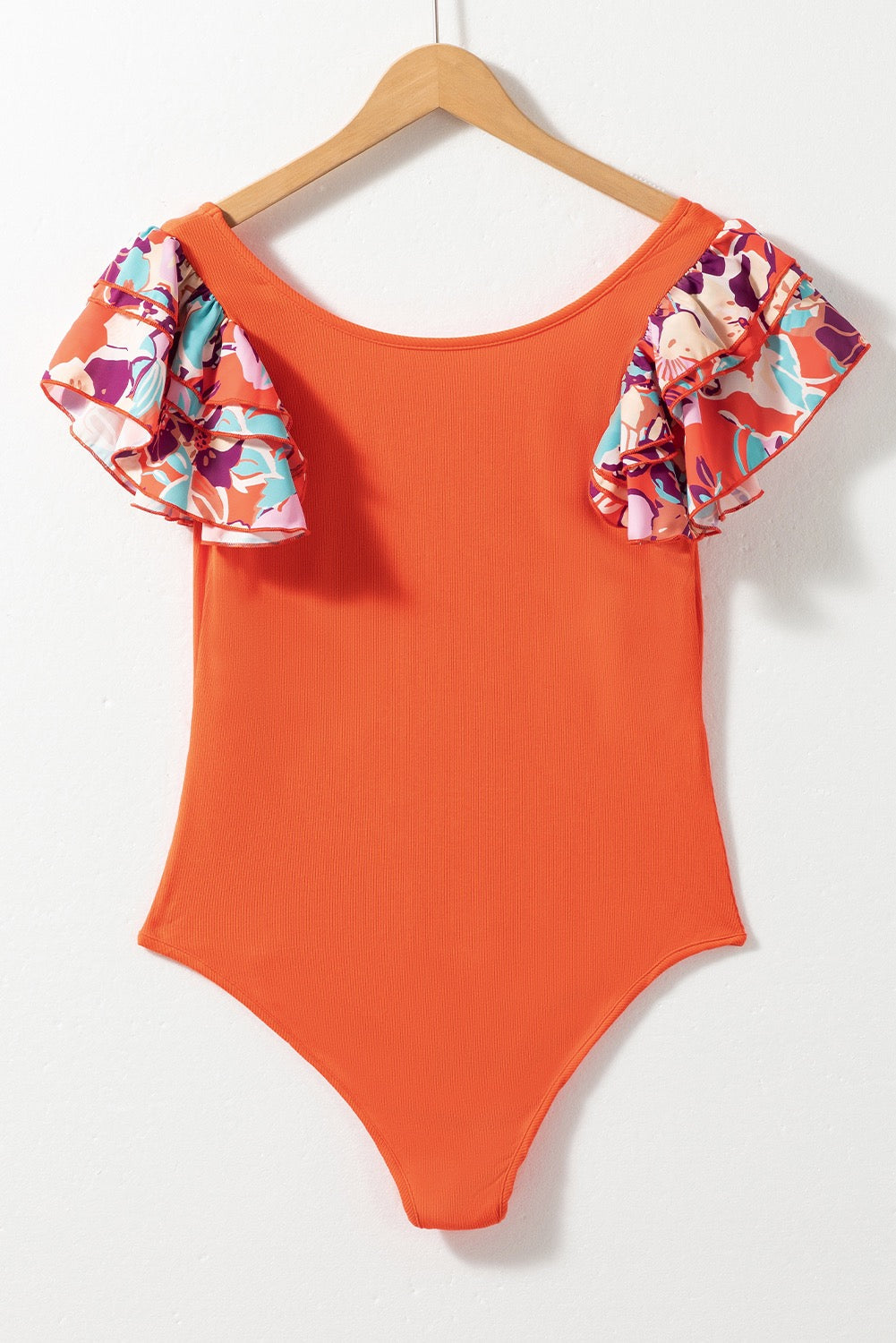 Orange Floral Bodysuit LT