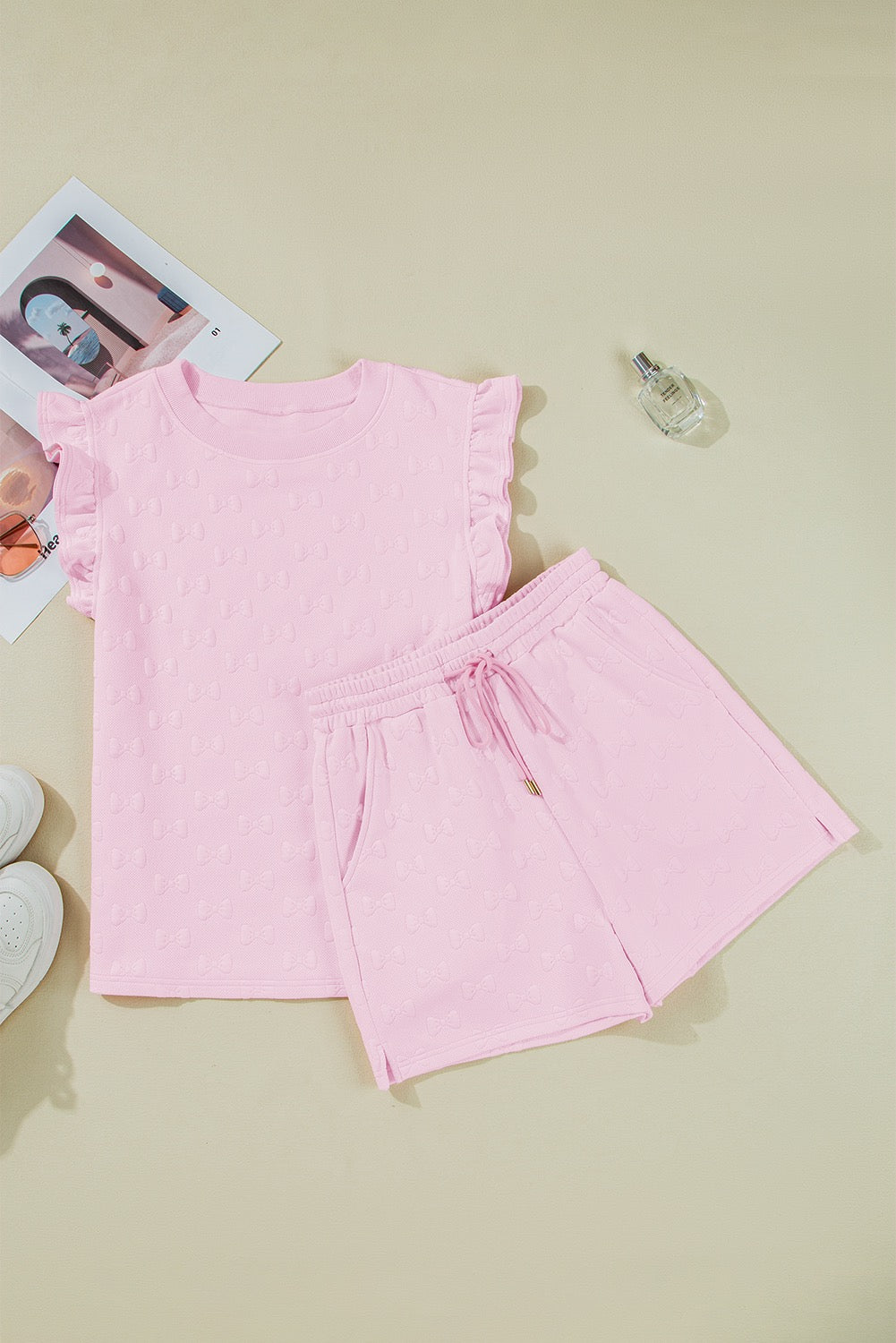 Pink Bow Textured Set LT