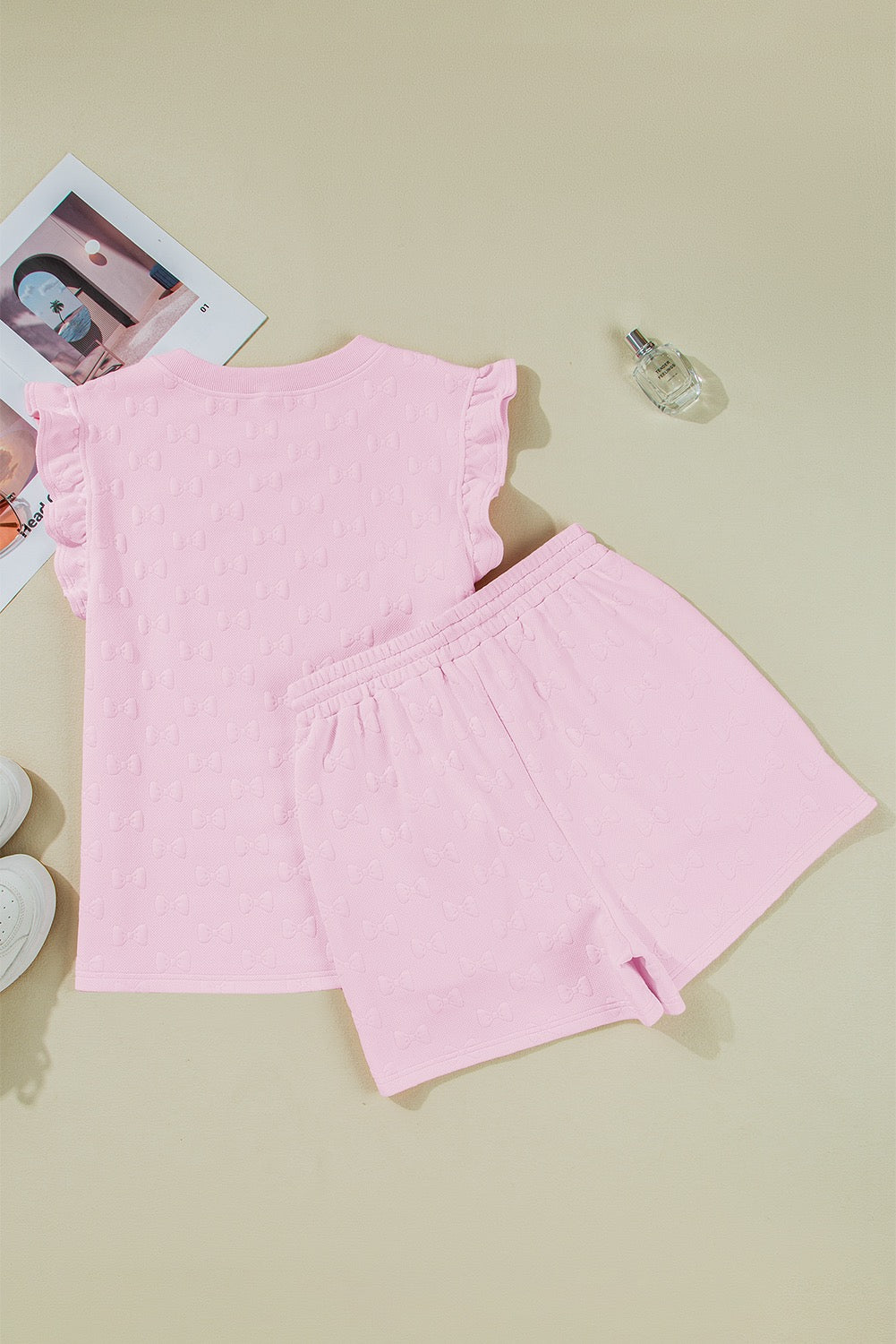 Pink Bow Textured Set LT