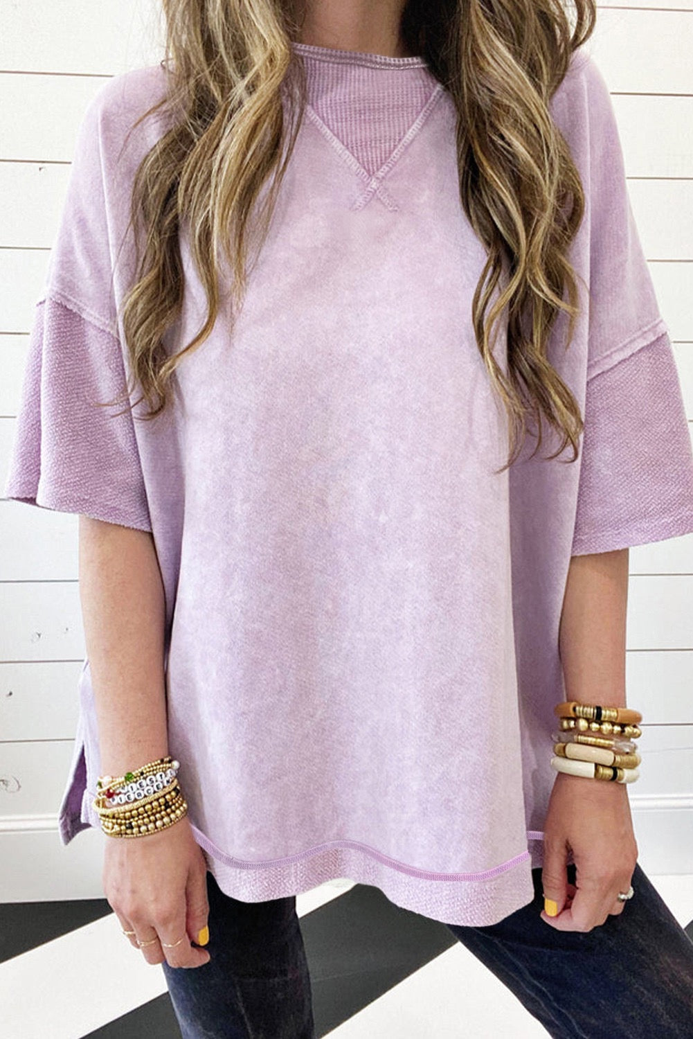 Oversized Mineral Purple T LT
