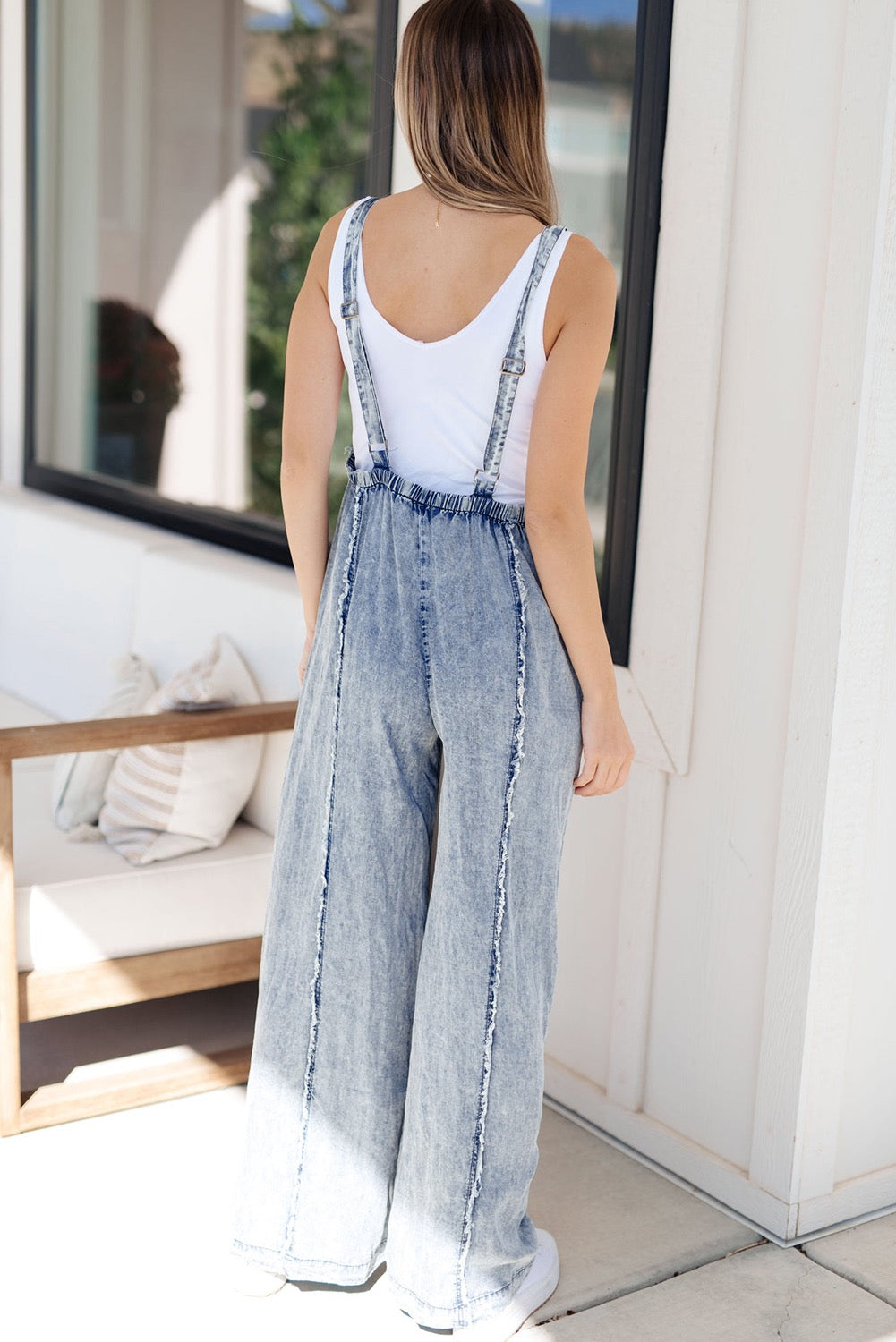 Denim Mineral Washed Overalls LT