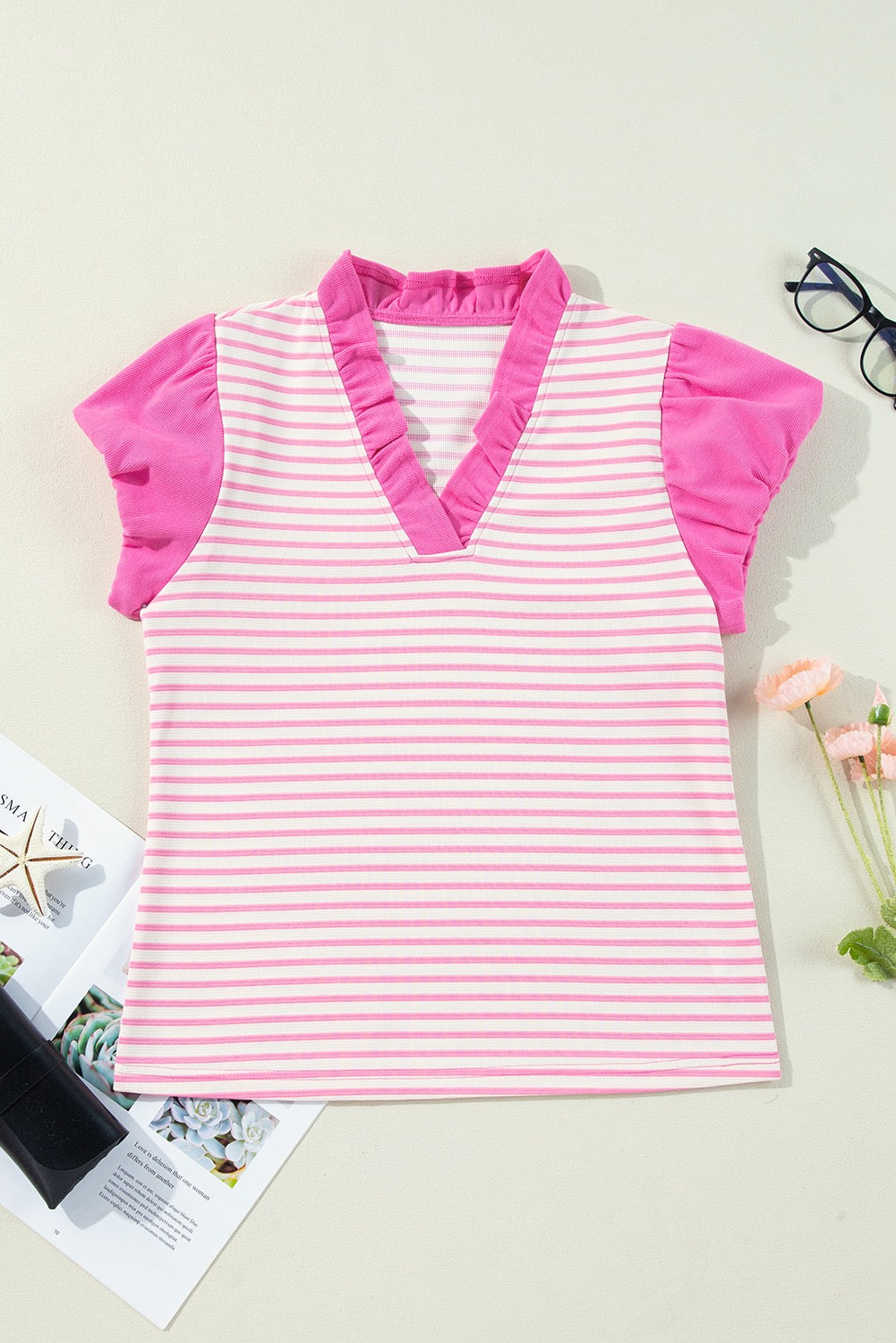 Pink Striped Blouse LT