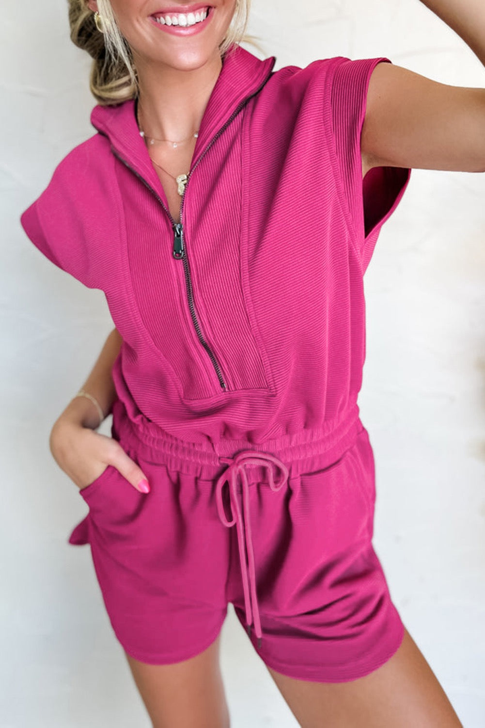 Pink Casual Romper LT