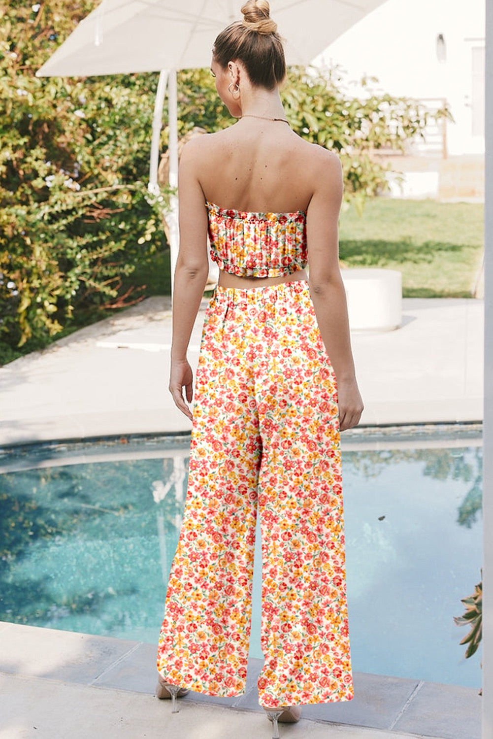 Floral Bandeau Pants Set LT