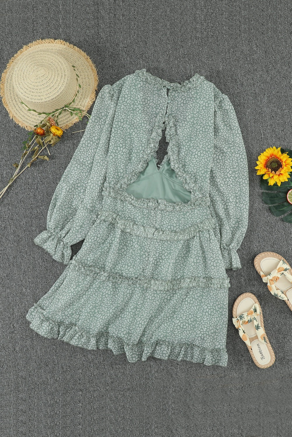 Green Ruffle Dress LT