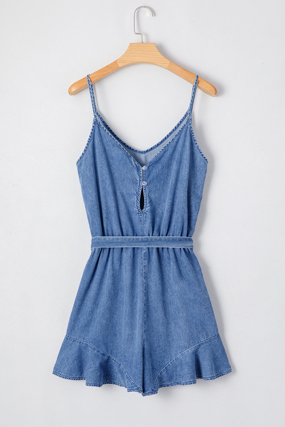 Denim Spaghetti Strap Romper LT