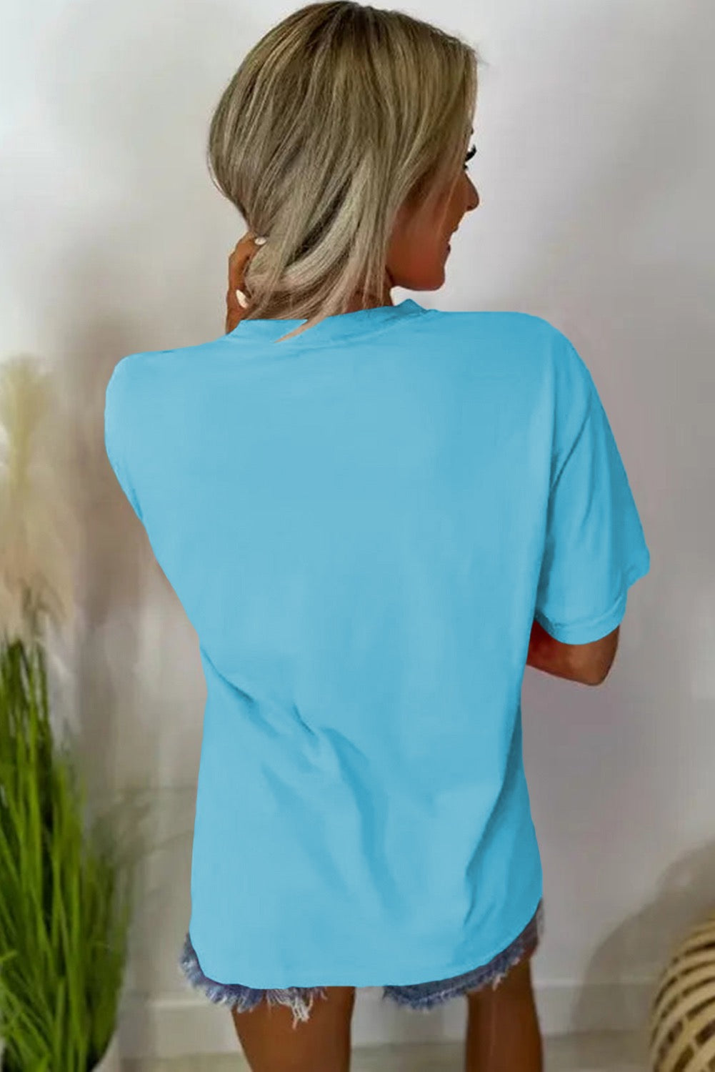 Neon Blue MAMA Graphic T LT