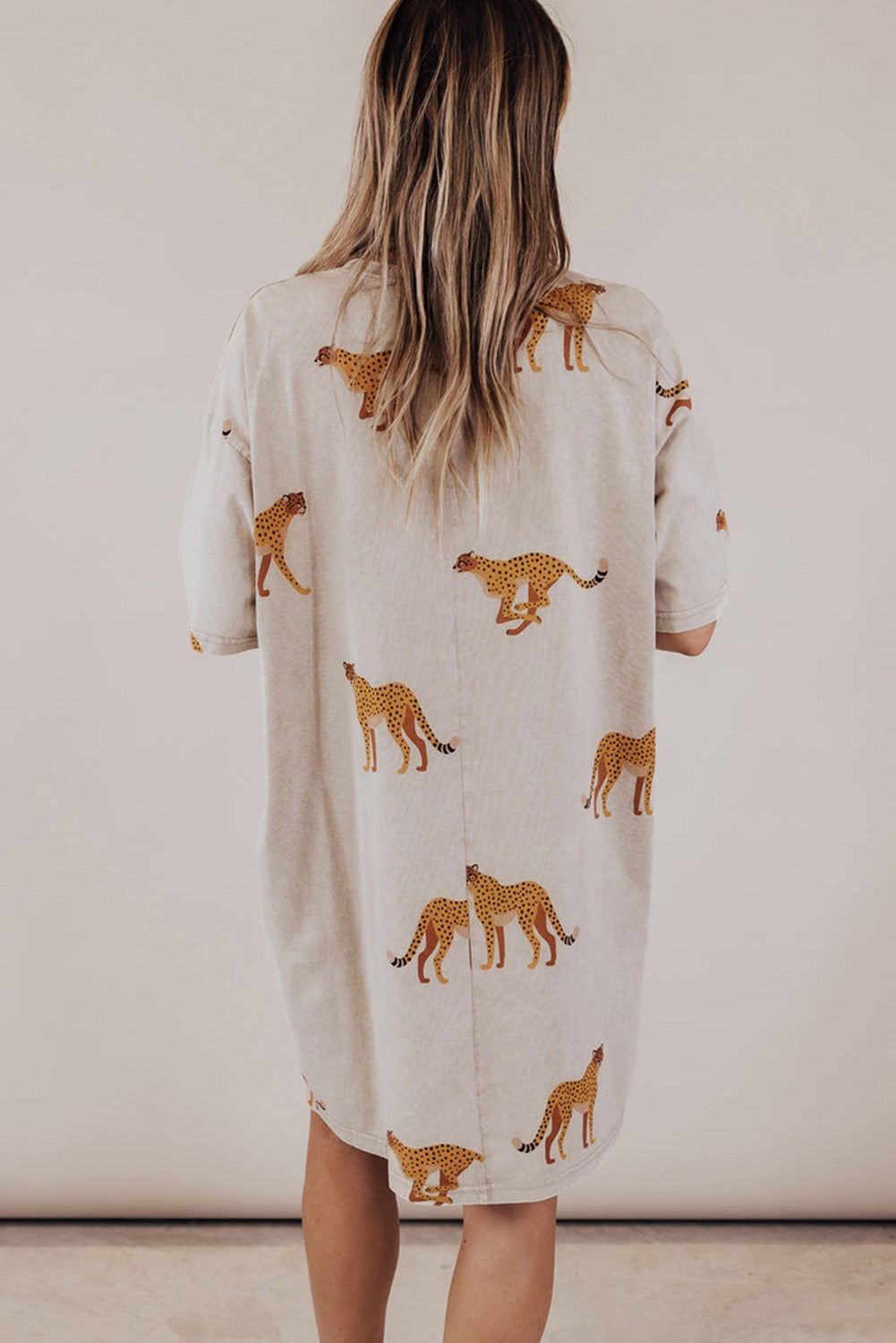 Cheetah Plus Size T Dress LT