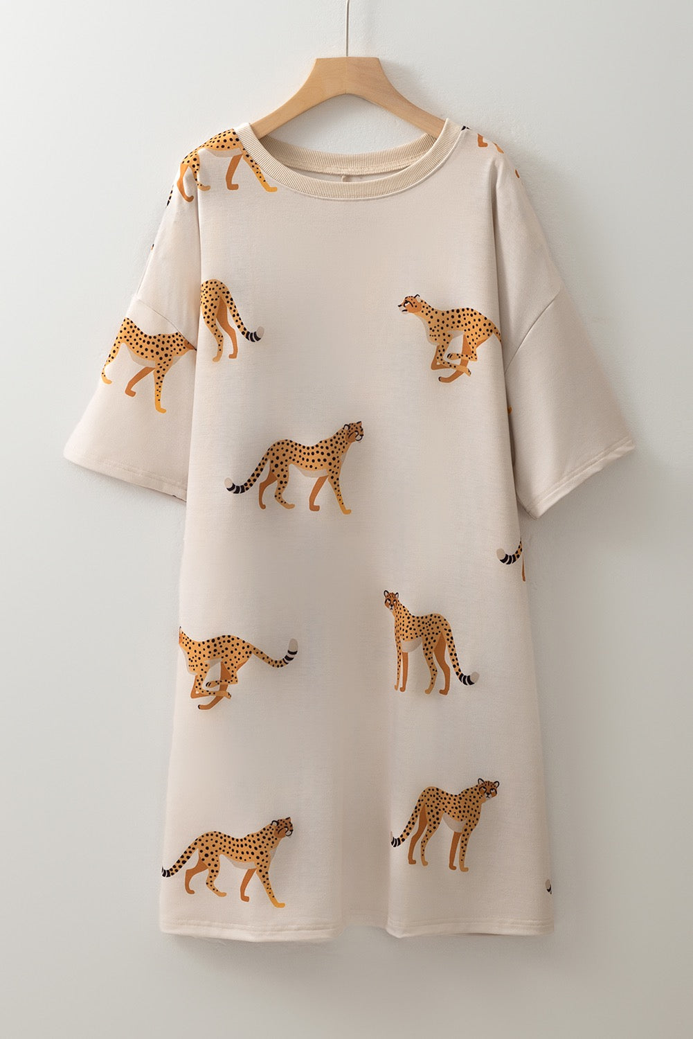 Cheetah Plus Size T Dress LT