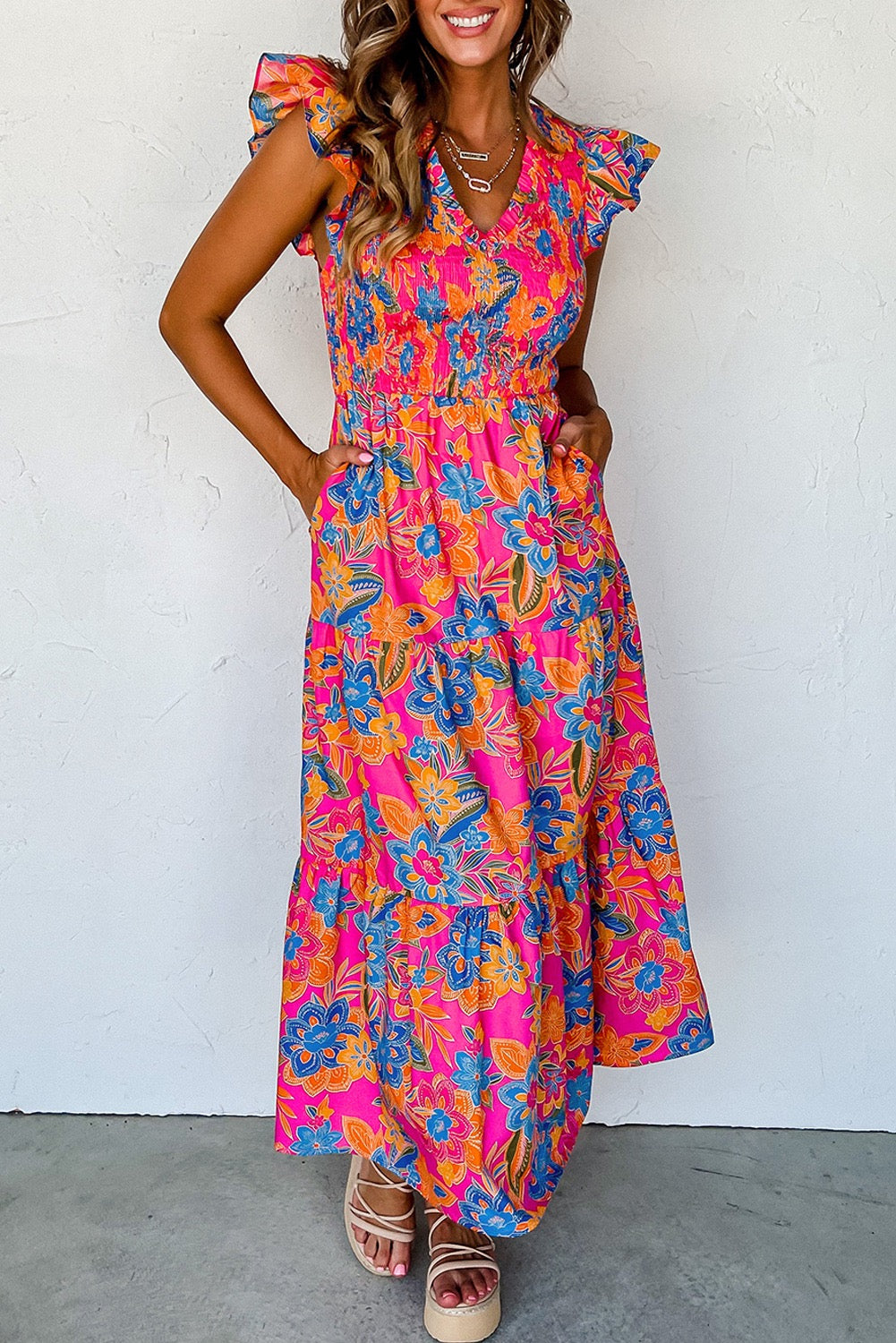 Rose Red Floral Maxi LT