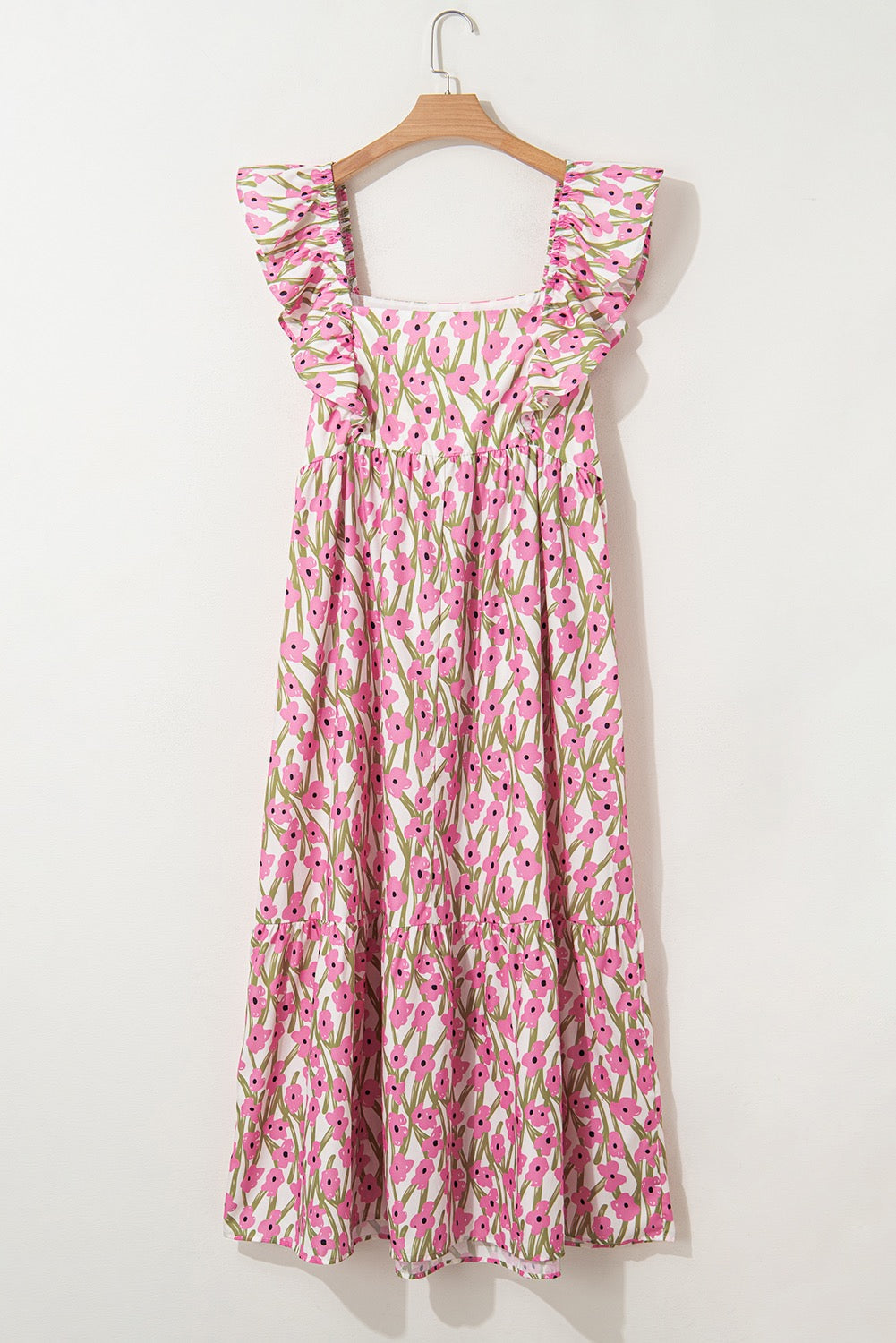 Pink Floral Plus Size Maxi RTS
