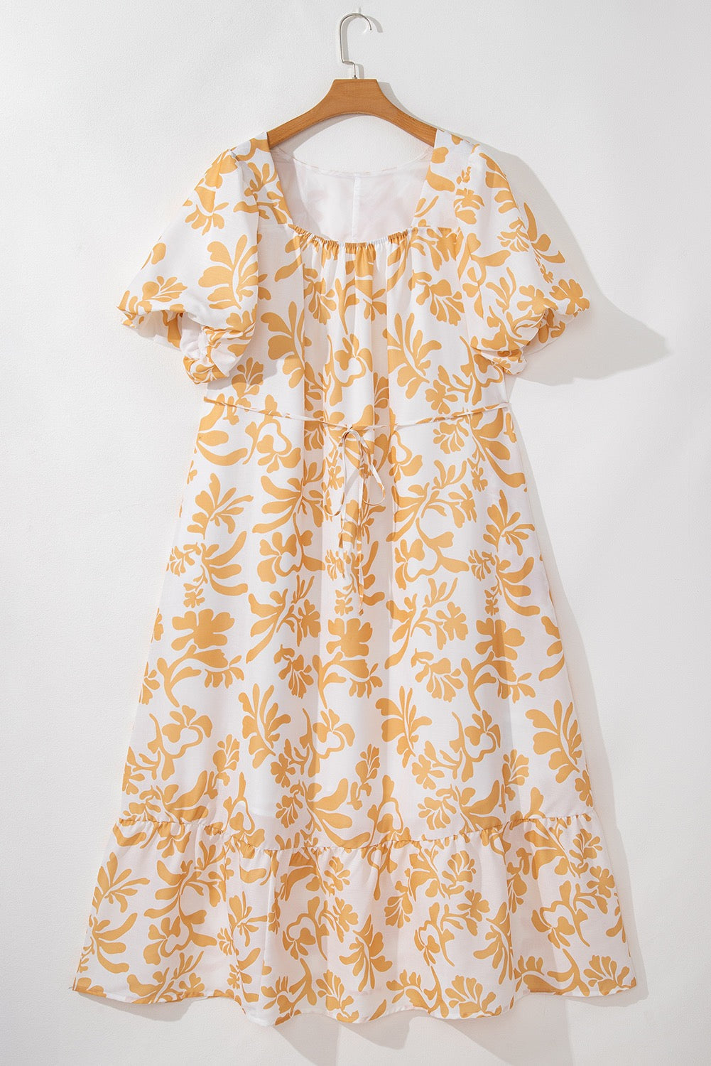 Orange Floral Plus Size Maxi LT