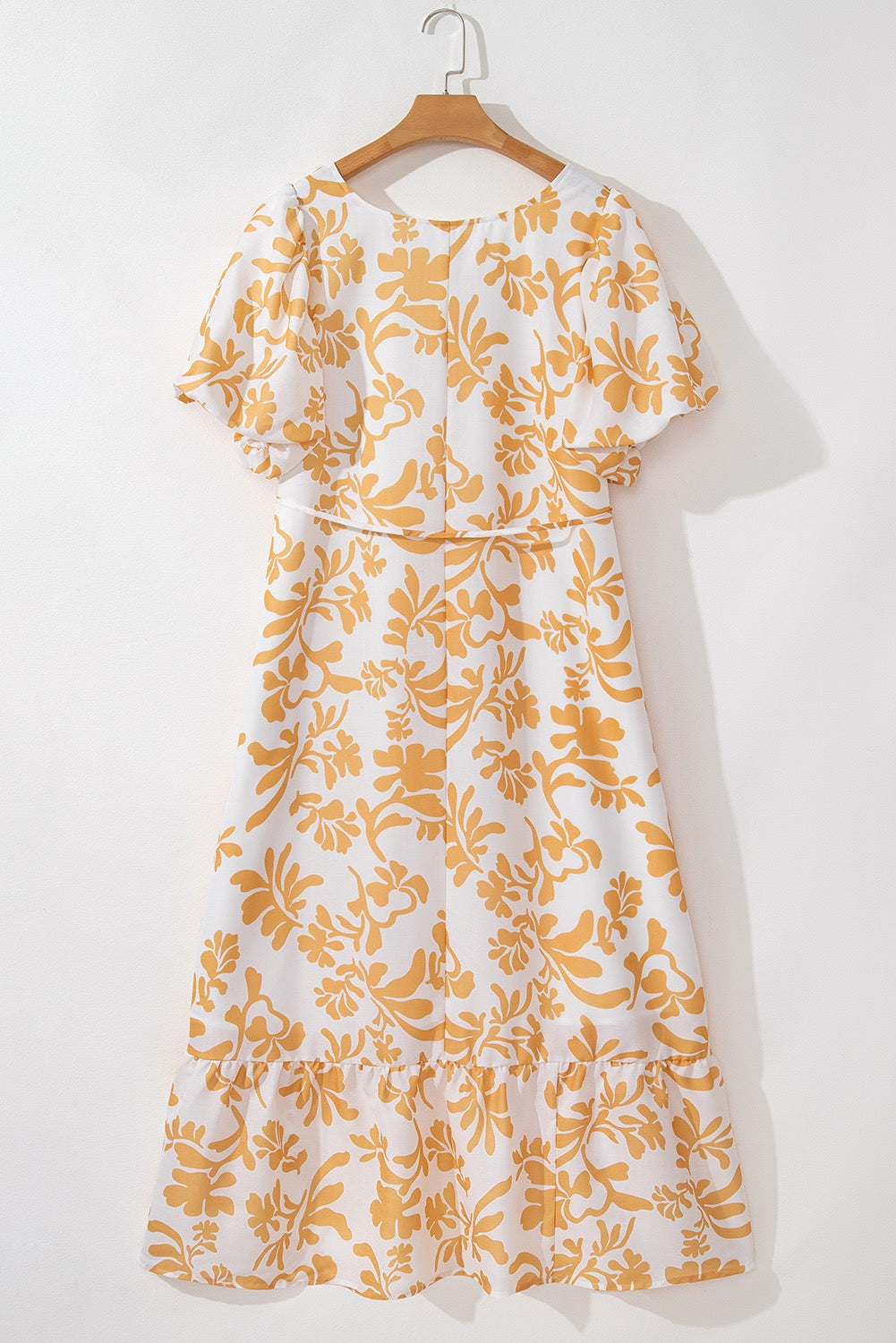 Orange Floral Plus Size Maxi LT