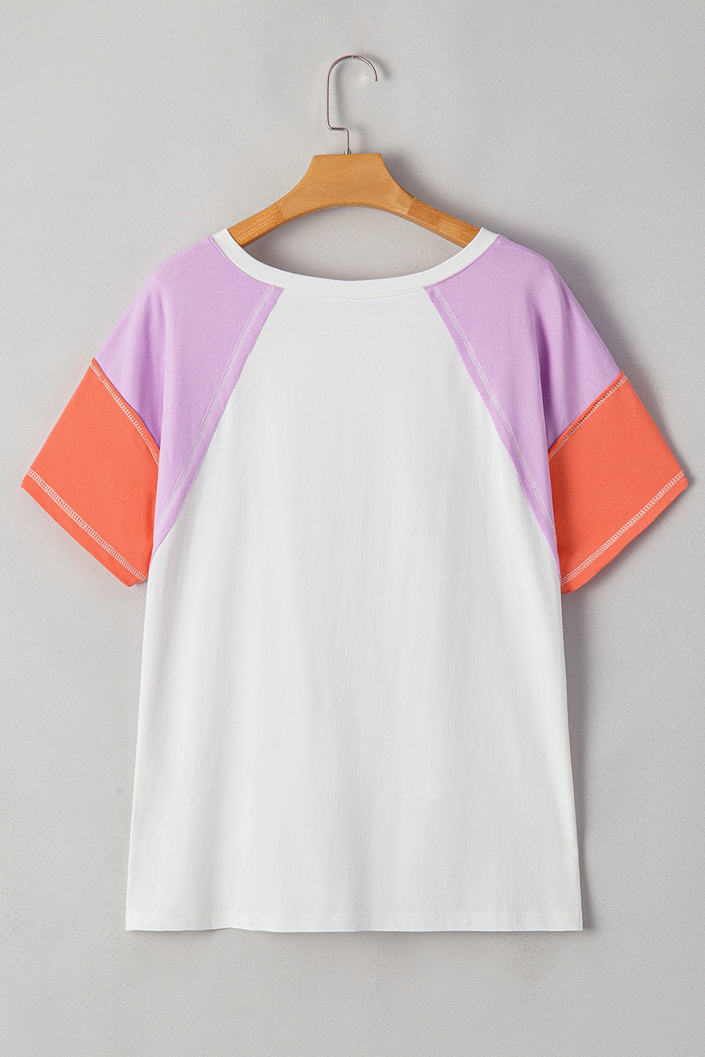 Purple Colorblock T LT
