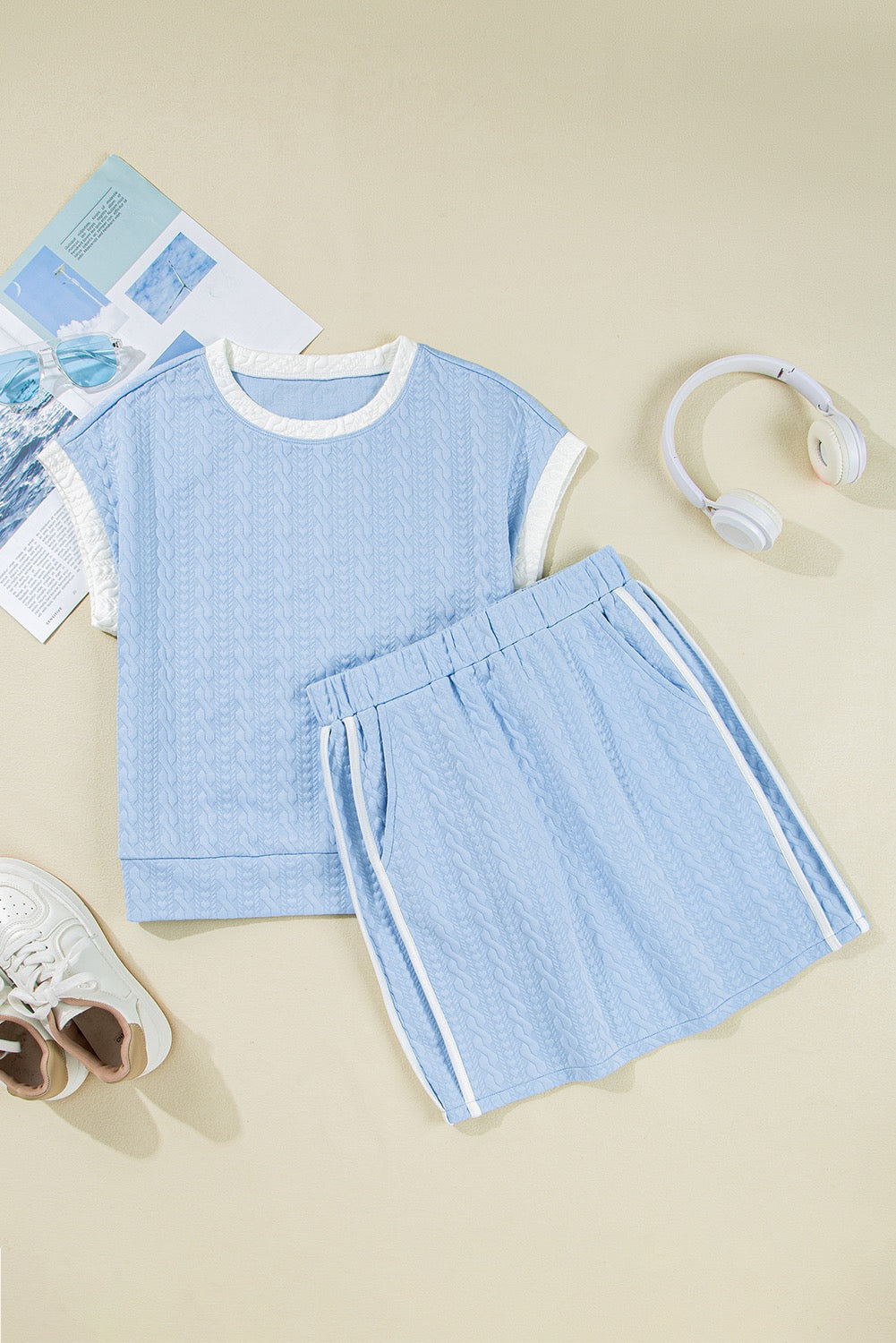 Light Blue Colorblock Set LT