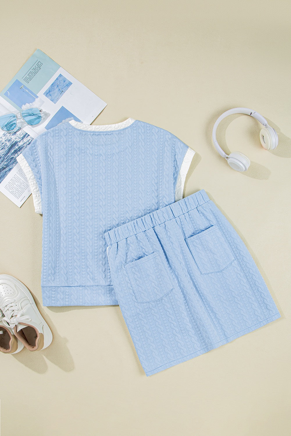 Light Blue Colorblock Set LT