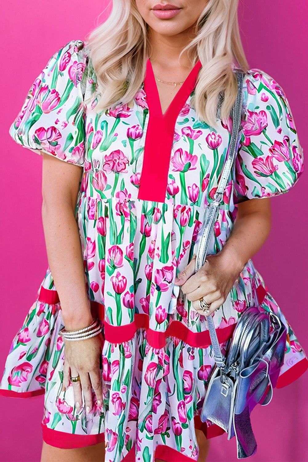 Rose Red Tulip Dress LT