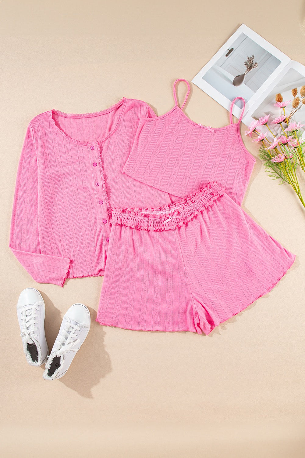 Pink 3 Piece Lounge Set LT
