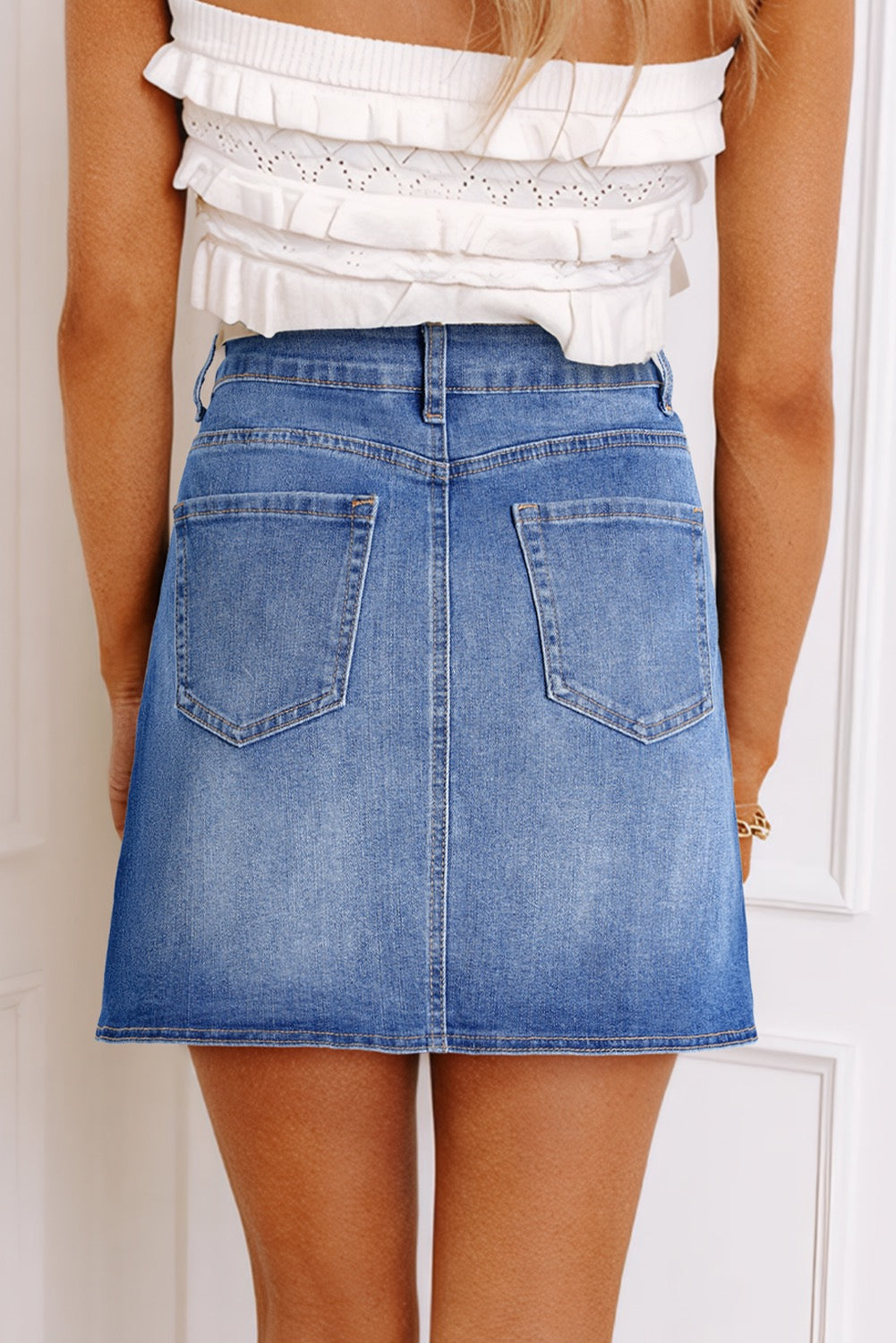Denim Wrapped Skirt LT