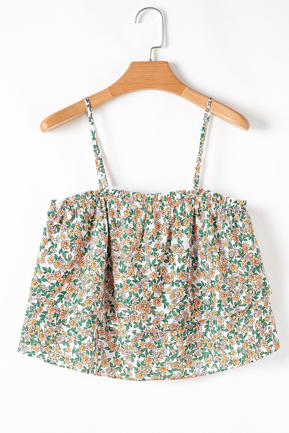 Orange Floral Tank Top LT
