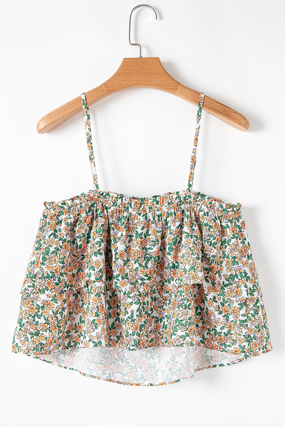 Orange Floral Tank Top LT