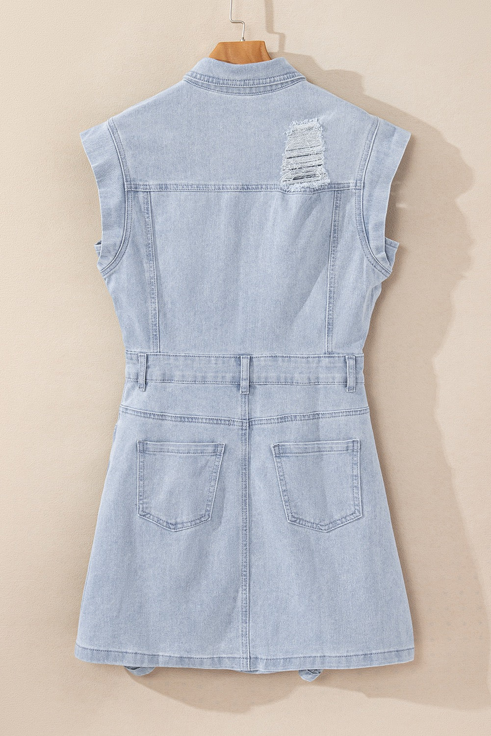 Sleeveless Denim Dress LT