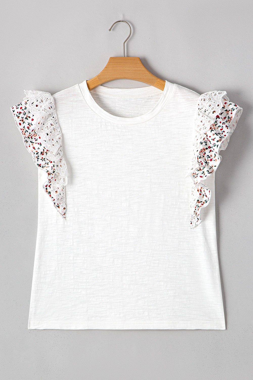 White Butterfly Sleeve Blouse LT