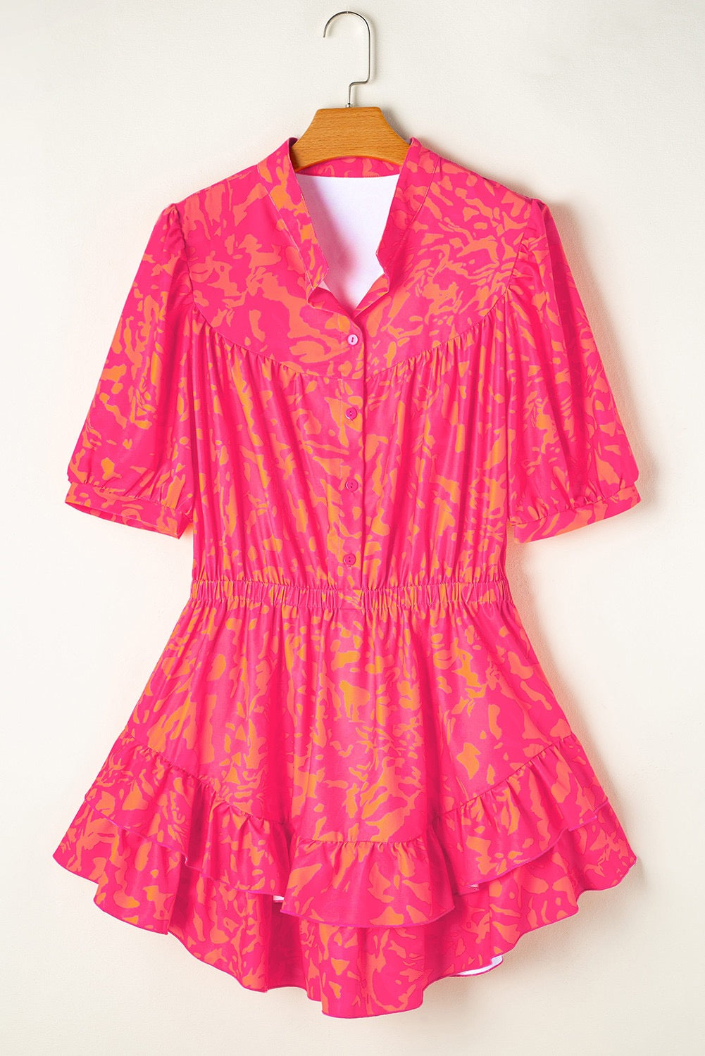 Pink and Orange Floral Dress LT
