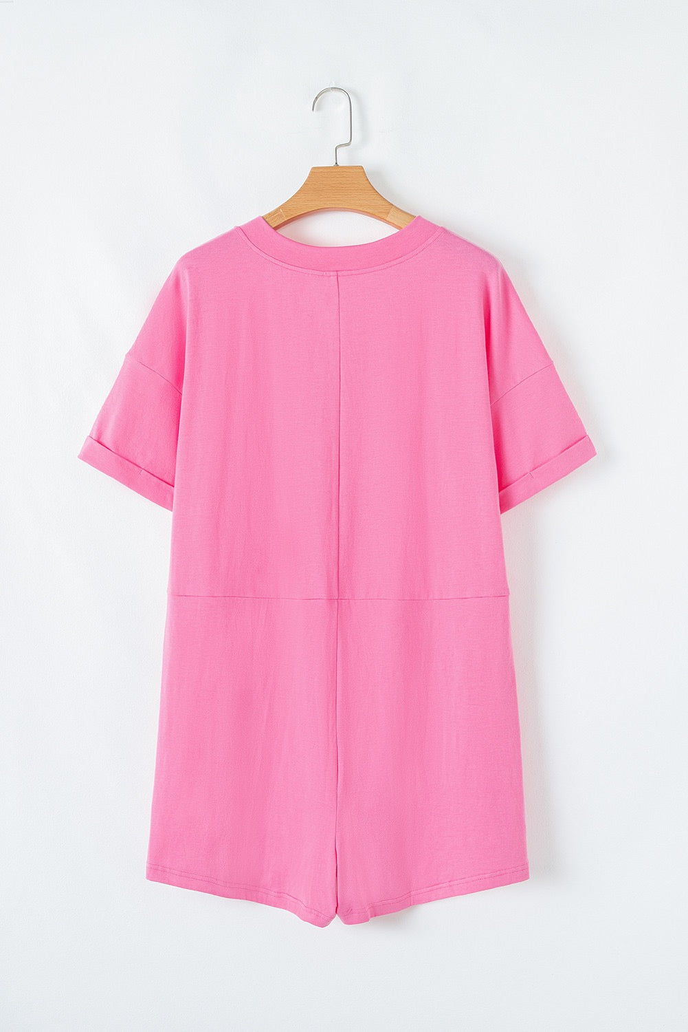 Pink V Neck Romper LT