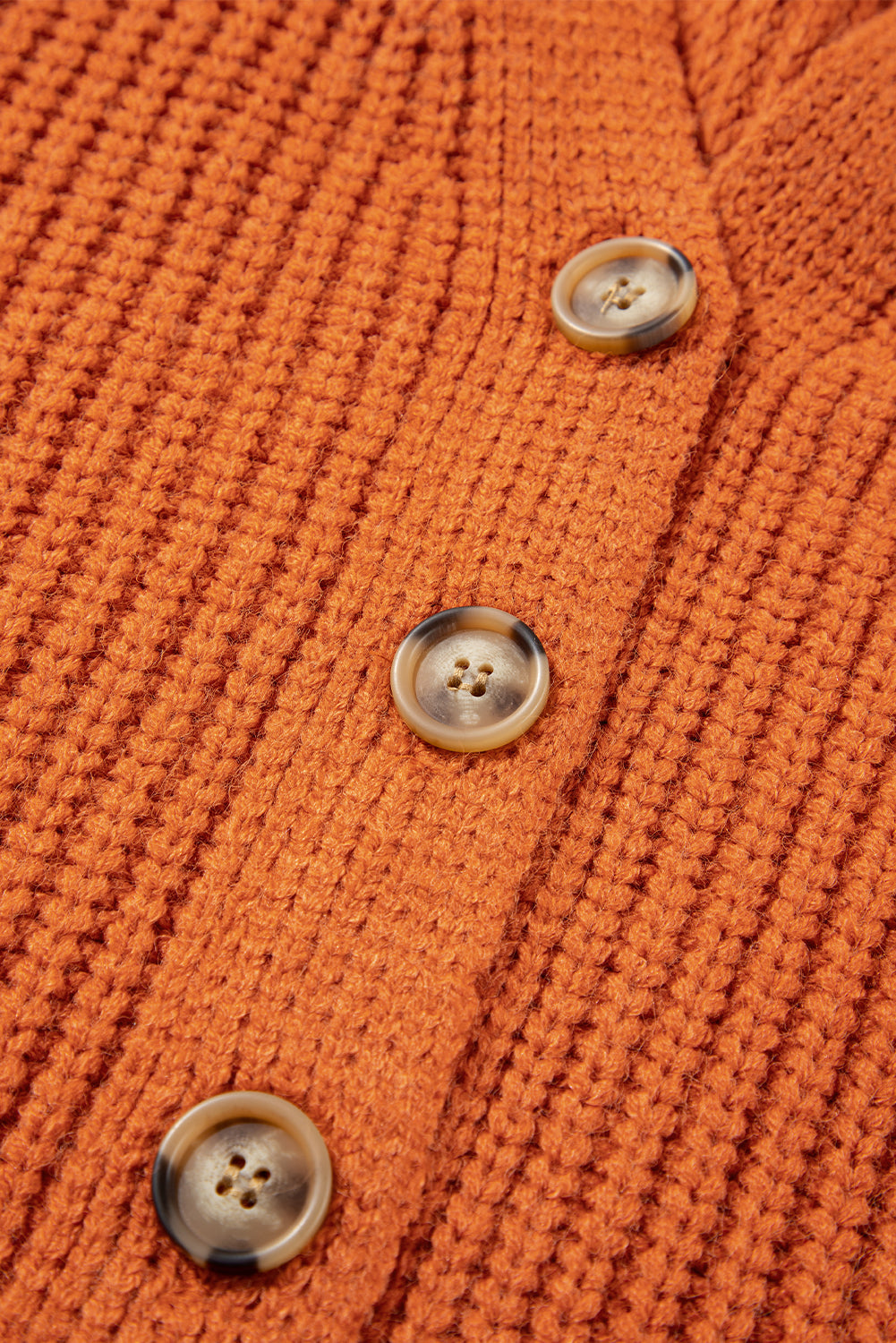 Orange Chunky Cardigan Sweater RTS