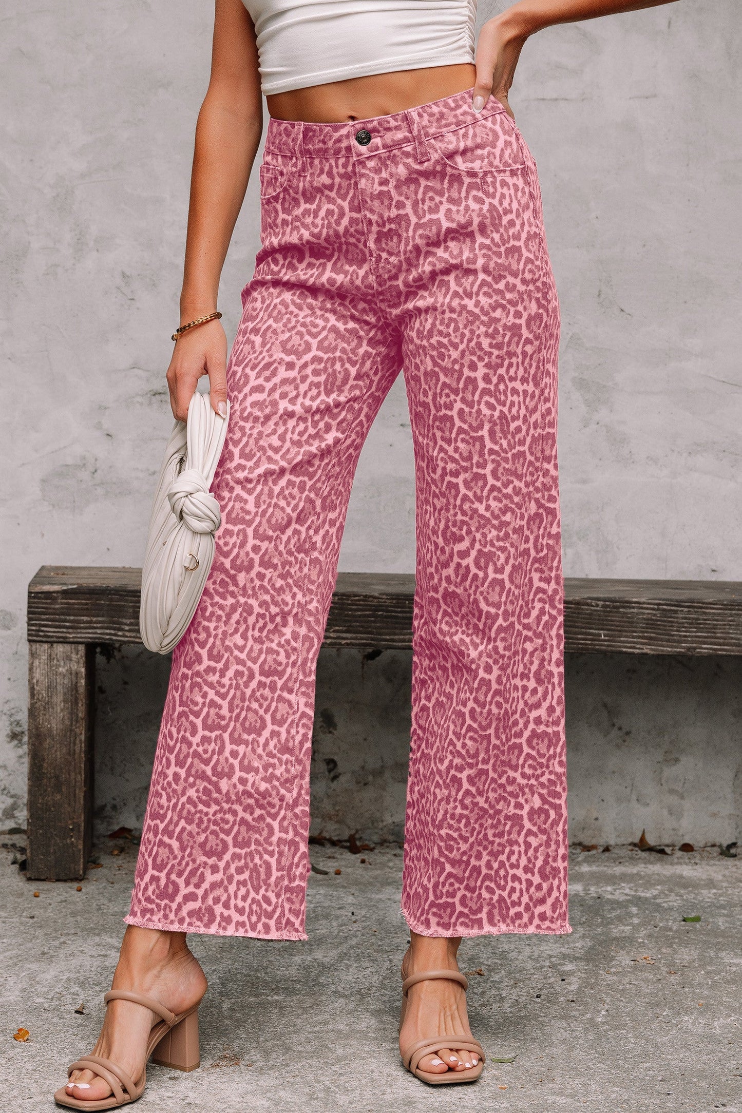 Rose Leopard Jeans RTS