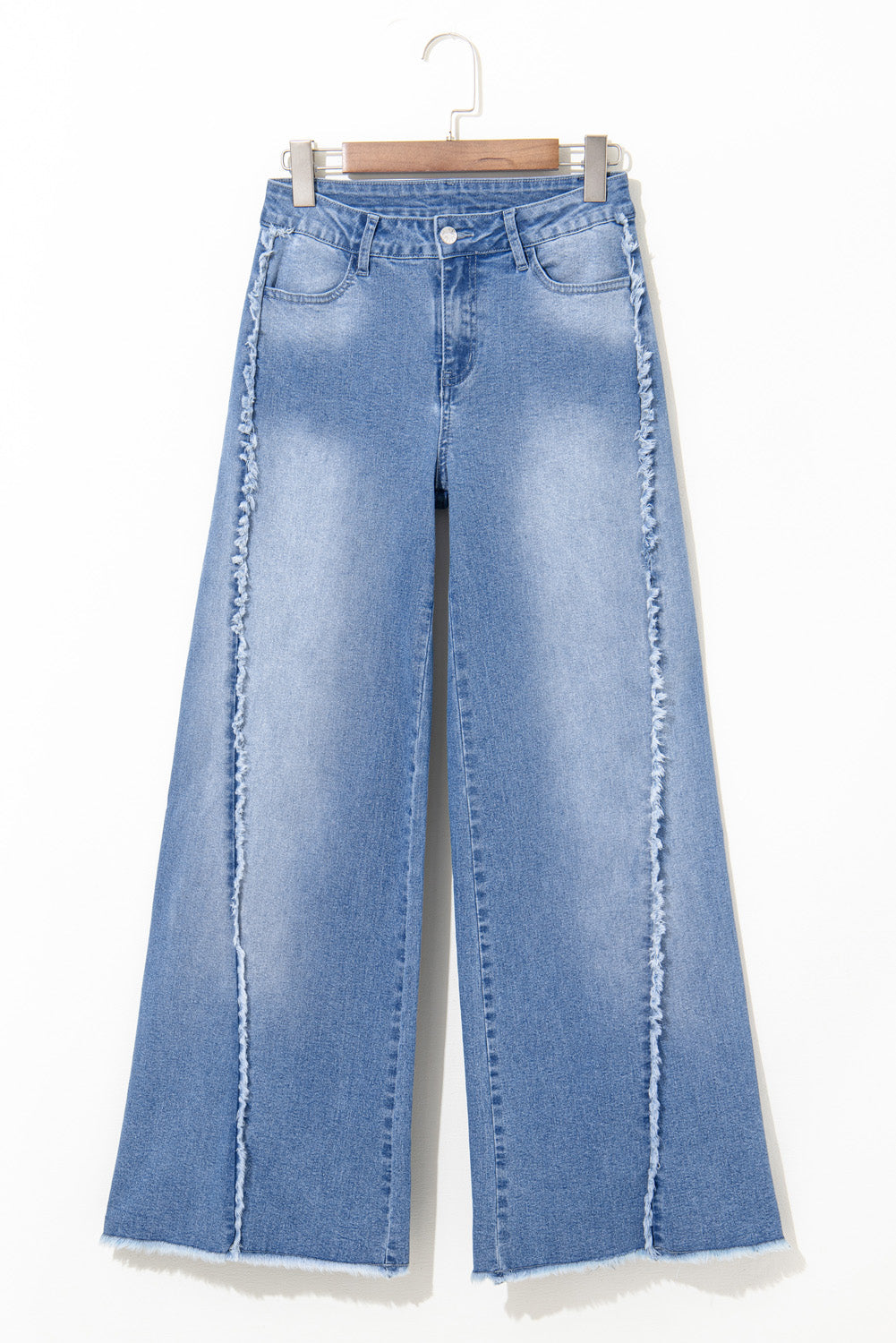 Raw Hem Flared Denim Jeans September.