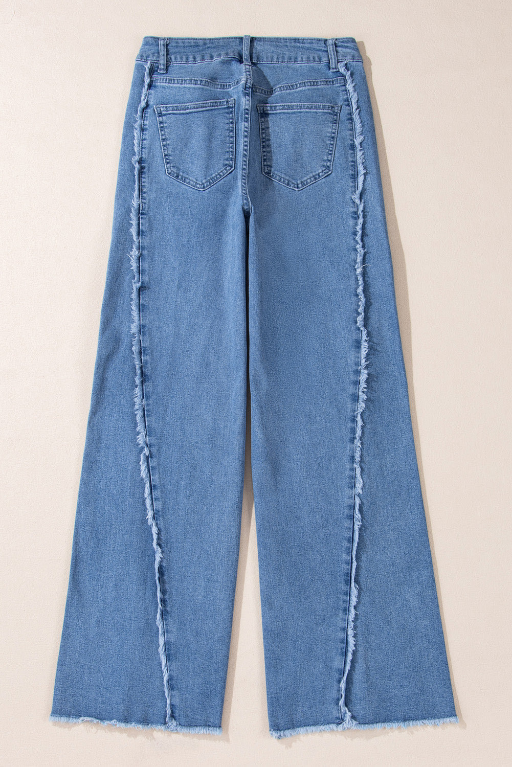 Raw Hem Flared Denim Jeans September.