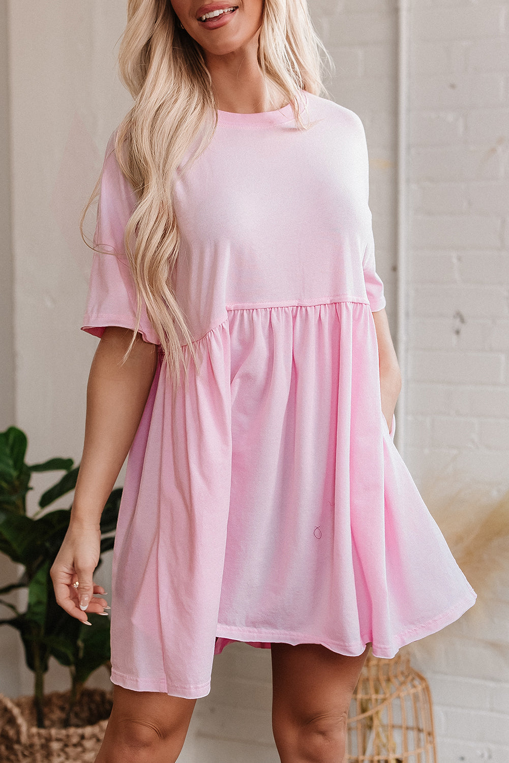 Raw Edge Babydoll Dress RTS