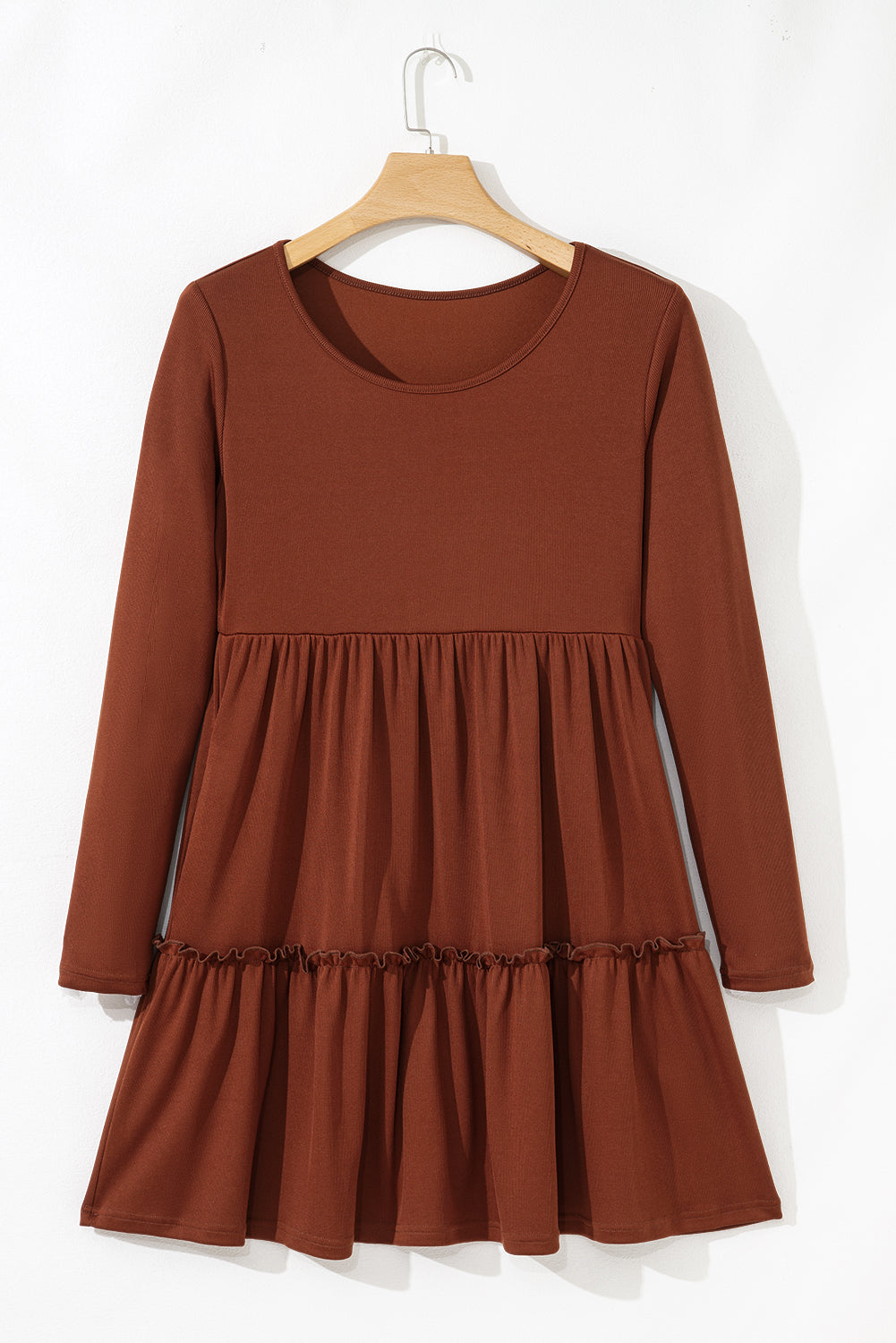 Chestnut Ribbed Dress RTS