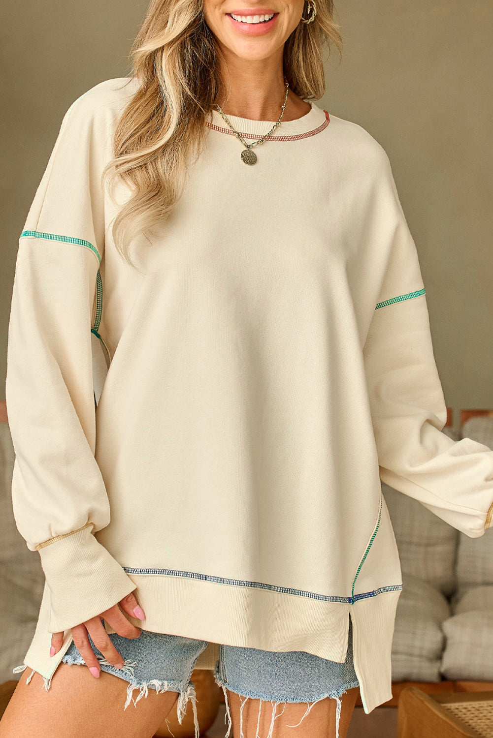 Contrast Baggy Sweatshirt RTS