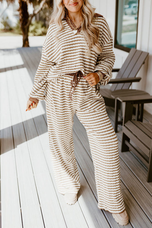 Stripe Pullover Set FB