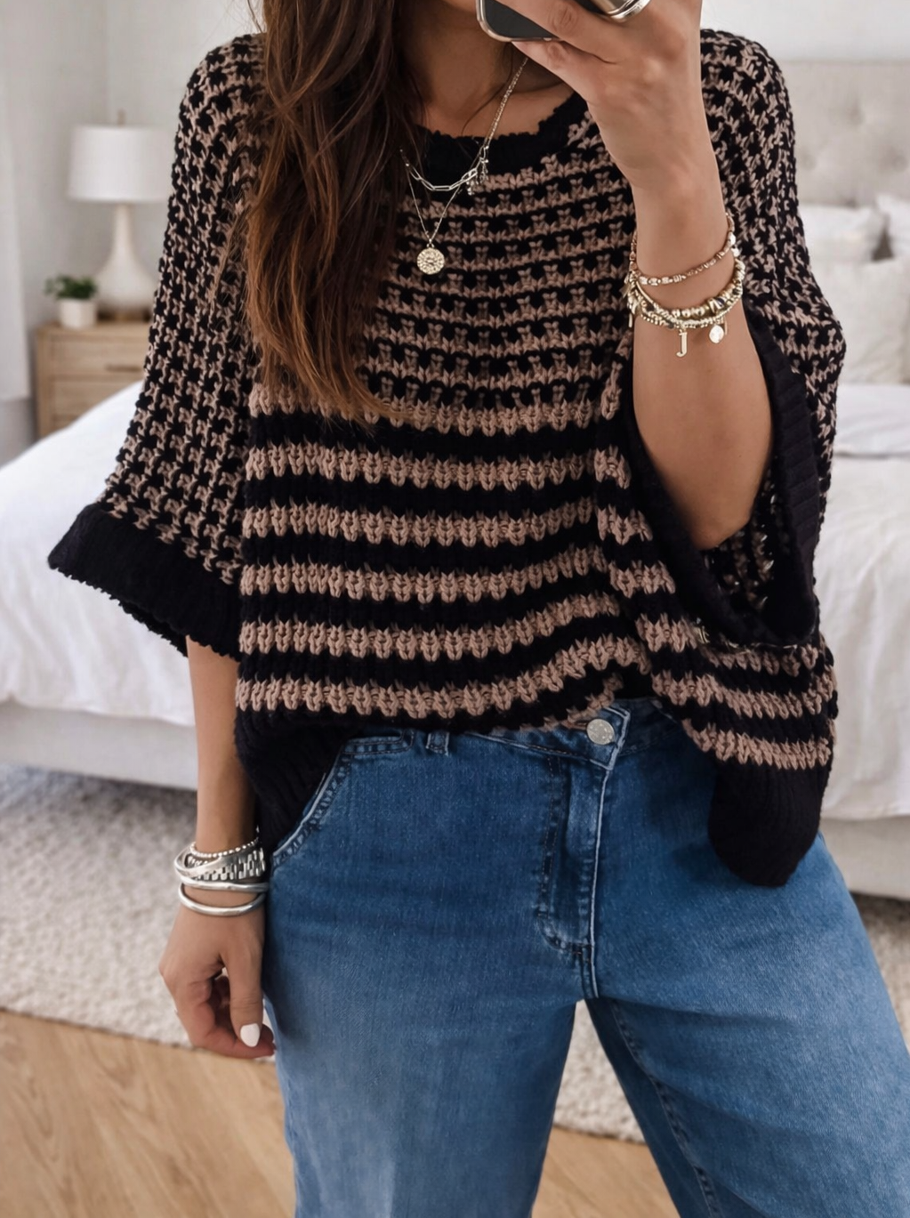 Stripe Slouchy Sweater RTS